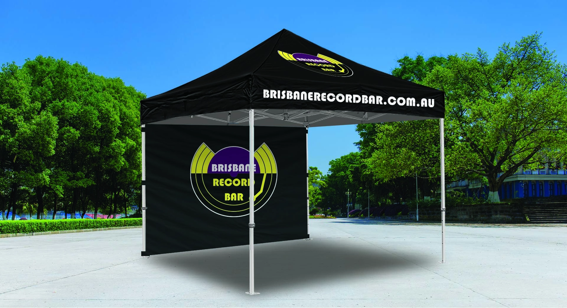 An artist impression of what the Brisbane Record Bar market stall will look like